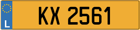 Trailer License Plate